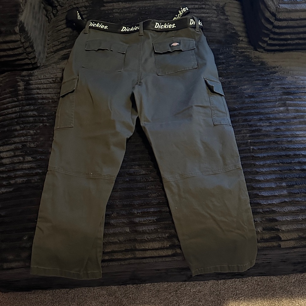 Dickies Men’s Olive Cargo Work Pants - Picture 5 of 8